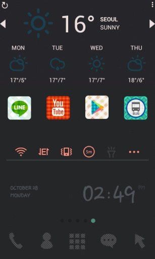 Check Check Black Dodol Theme截图2