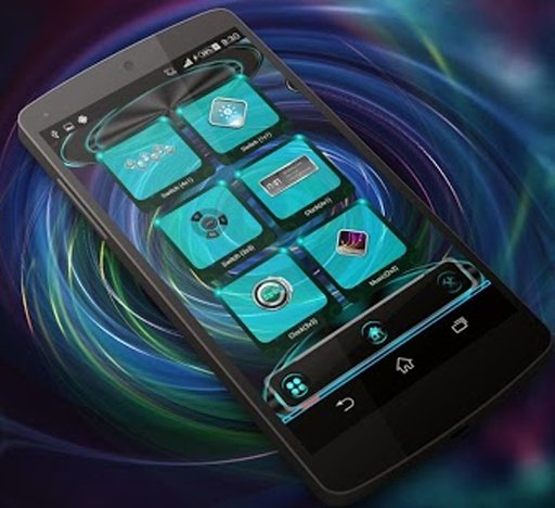 Cyan-HD Next Launcher 3D Theme截图5