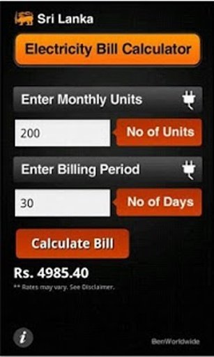 Electricity Bill Calculator 2截图4