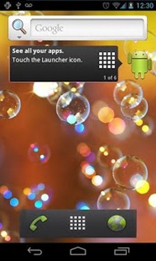 Galaxy Bubble Live Wallpaper截图2