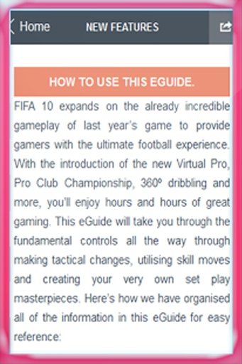 FIFA 10 Guide截图9