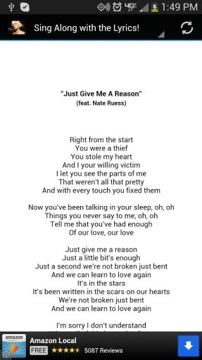 Pink - Just Give Me A Reason截图3