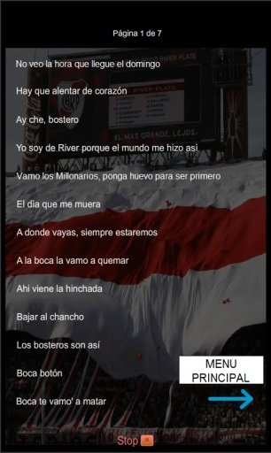 Canciones y Letras River Plate截图3