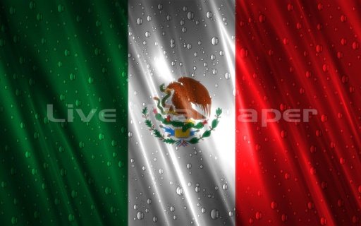 Mexico Flag Raindrop截图2