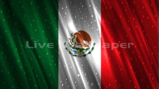 Mexico Flag Raindrop截图4