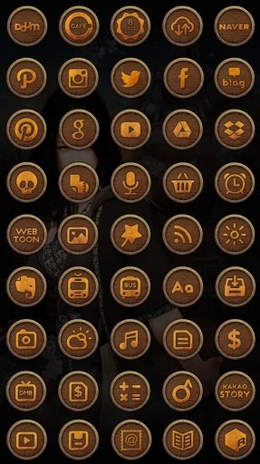 black Buzz Launcher Theme截图3