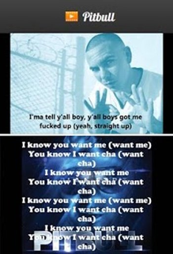 Pitbull Lyrics &amp; Videos截图3