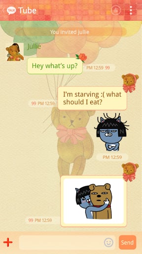 Hello Bear - KakaoTalk Theme截图1