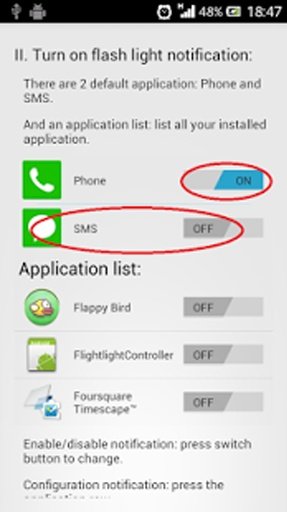 Flash Light Notification截图4