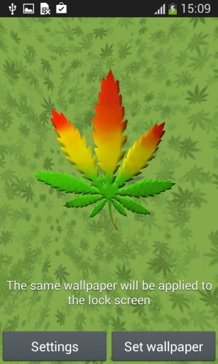 Marihuana 3D Live Wallpaper截图2