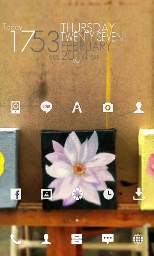 Painting Flower dodol Theme截图2