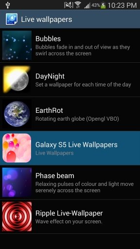 Galaxy Live Wallpaper 2014截图1