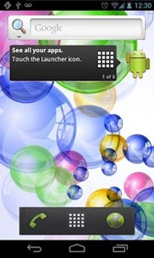 Galaxy Bubble Live Wallpaper截图1