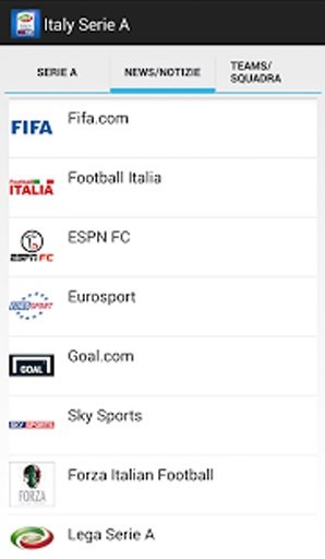 Italy Serie A -News,Stats,Team截图4