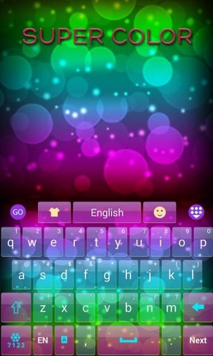 super color go keyboard Theme截图1