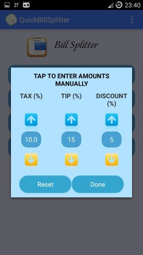 Quick Bill Splitter截图6