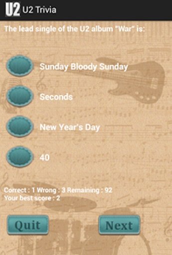 U2 Music Trivia截图2