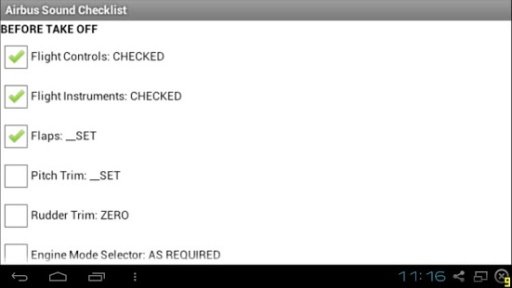 Airbus Sound Checklist截图4