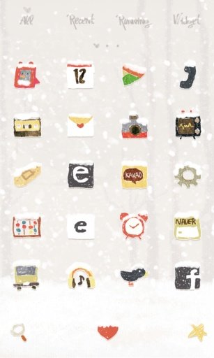 FirstLove dodol launcher theme截图4