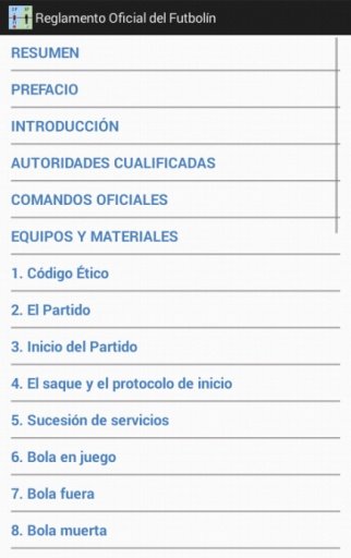 Reglamento Oficial Futbol&iacute;n截图2