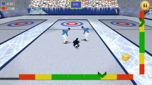 Crazy Penguin Curling 3D截图2