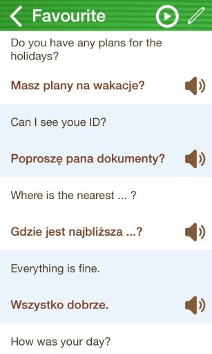 Learn Polish Phrasebook Free截图6