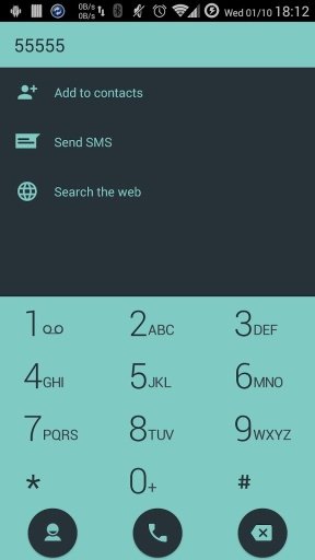 ExDialer theme Droid L Invert截图1