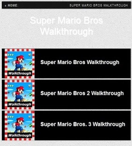 Super Mario Bros Walkthrough截图1