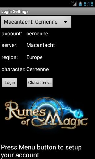 Runes of Magic - Mobile Chat截图2