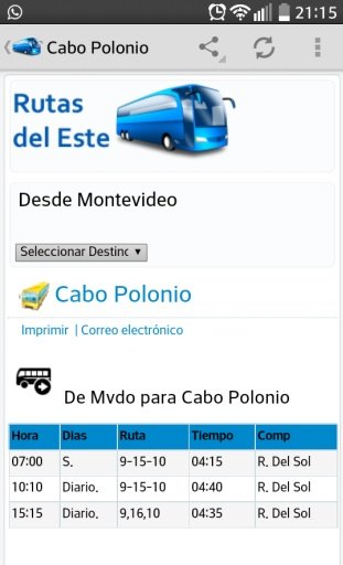 Rutas del Este截图1