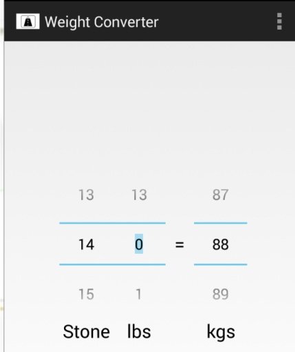 Weight Conversion Converter截图1