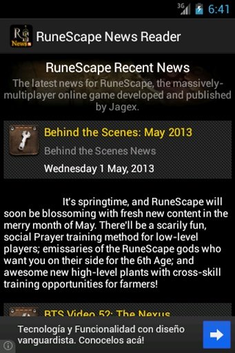 RuneScape News Reader截图5