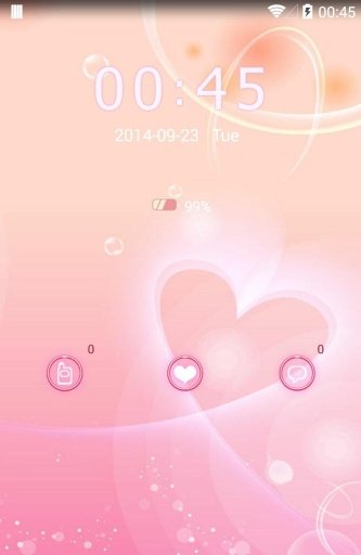 KK Locker theme - Heart截图2