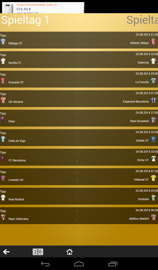 Primera División Predictor截图4