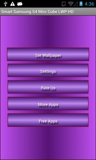 Samsung S4 Mini Cube LWP HD截图3