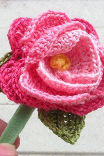 Easy Crochet Rose Flower截图2