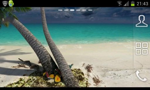 Tropical Beach 3D Live Wallpap截图2