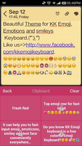 Fresh Red - Emoji Keyboard截图5