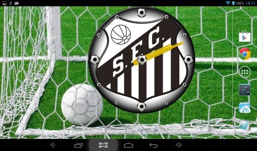 Santos FC Clock Widget截图1