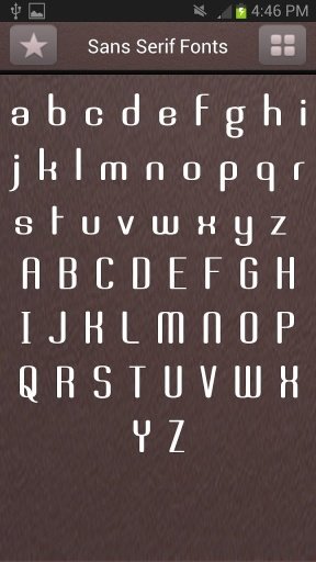 Sans Serif Fonts for S4截图2