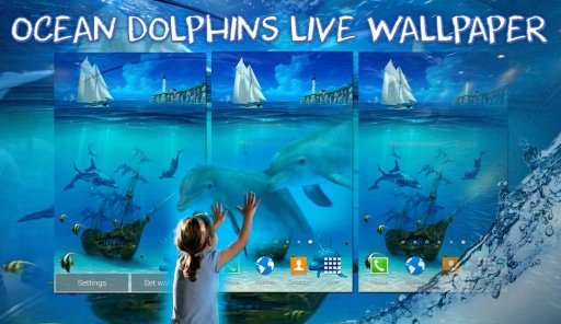 Ocean Dolphins Live Wallpaper截图3