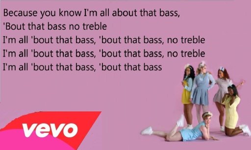 All about that bass - lyrics截图1