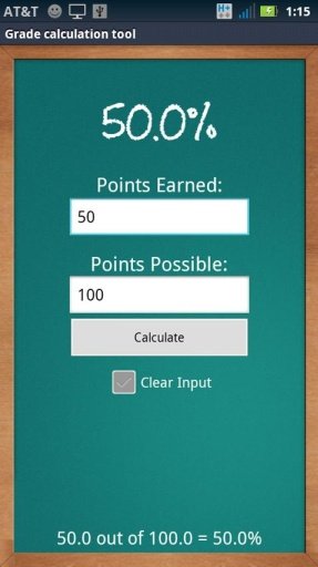 Simple Grade Calculator截图2