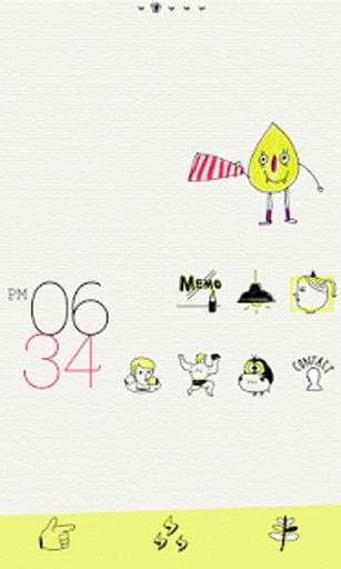 NeonYellow Drawing Dodol Theme截图2