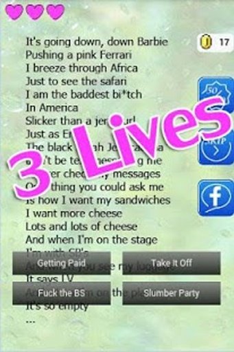 Nicki Minaj Lyrics Quiz截图7