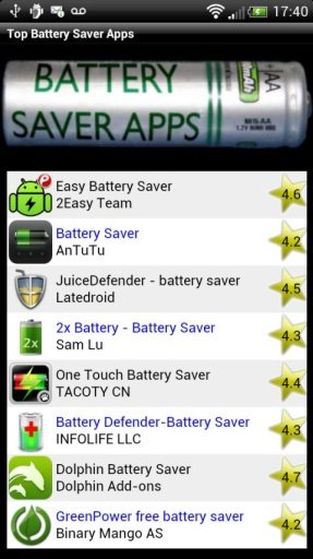 Top Battery Saver Apps截图1