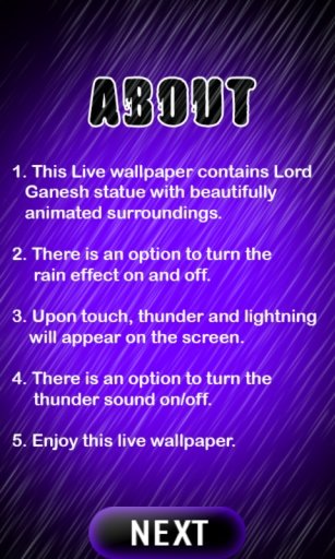 Lord Ganesh Lightening Live WP截图2