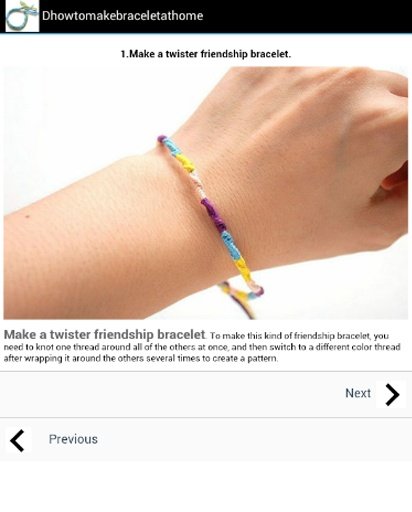 How To Make Bracelet At Home截图3