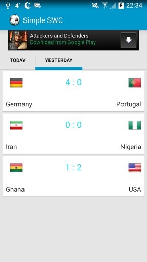 Soccer World Cup Scores 2014截图2