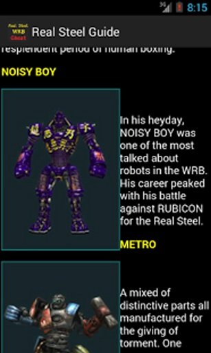 Cheats &amp; Guide Real Steel WRB截图2